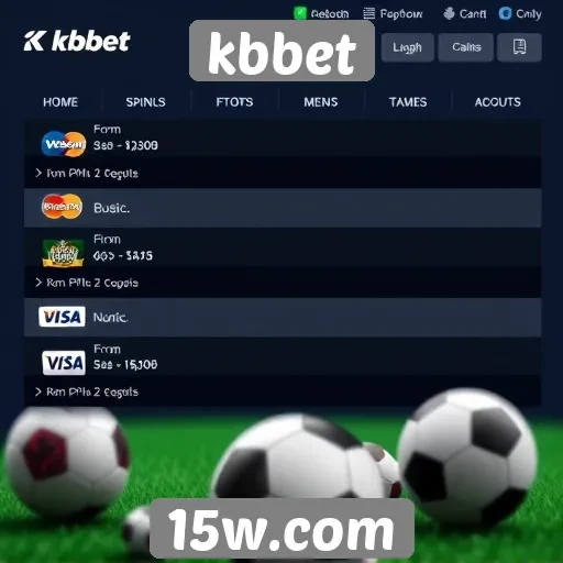 Opções de pagamento disponíveis no kbbet